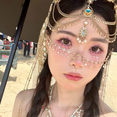 敦煌西域公主写真图片，敦煌妆造厘花屿