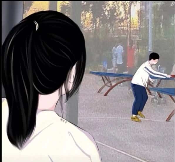 校园背景伤感满眼遗憾的微信头像 旧漫风男女分手后心碎头像_3