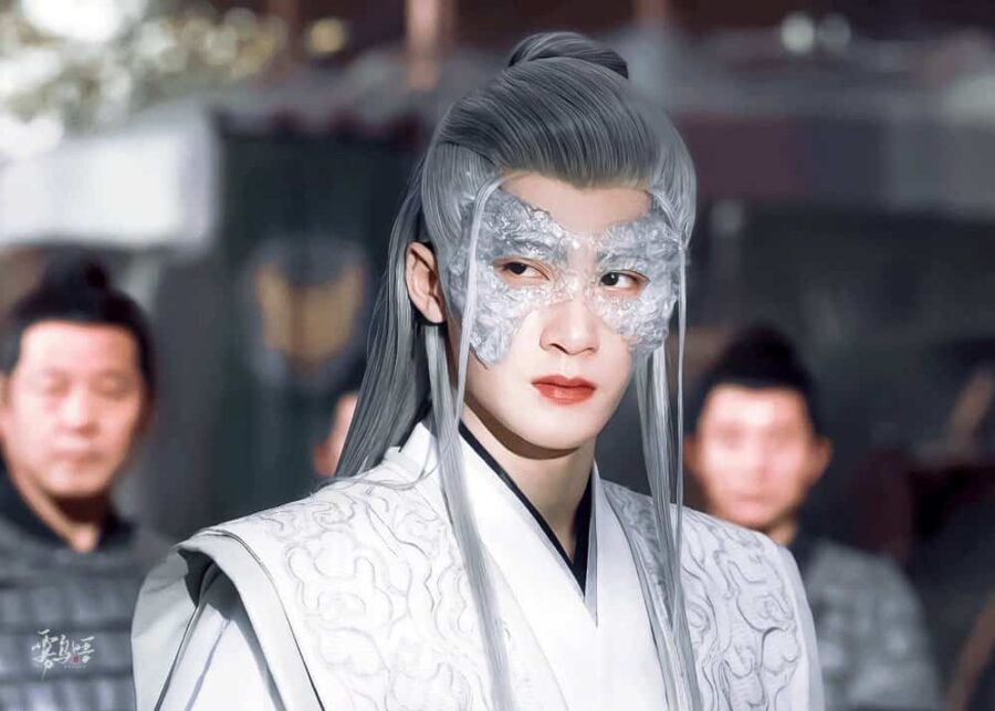 九头妖檀健次白发古装帅气头像图片 长相思九命相柳防风邶微信头像_8