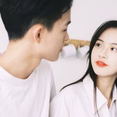 黑白干净大方简洁情侣头像一左一右一人一张_9