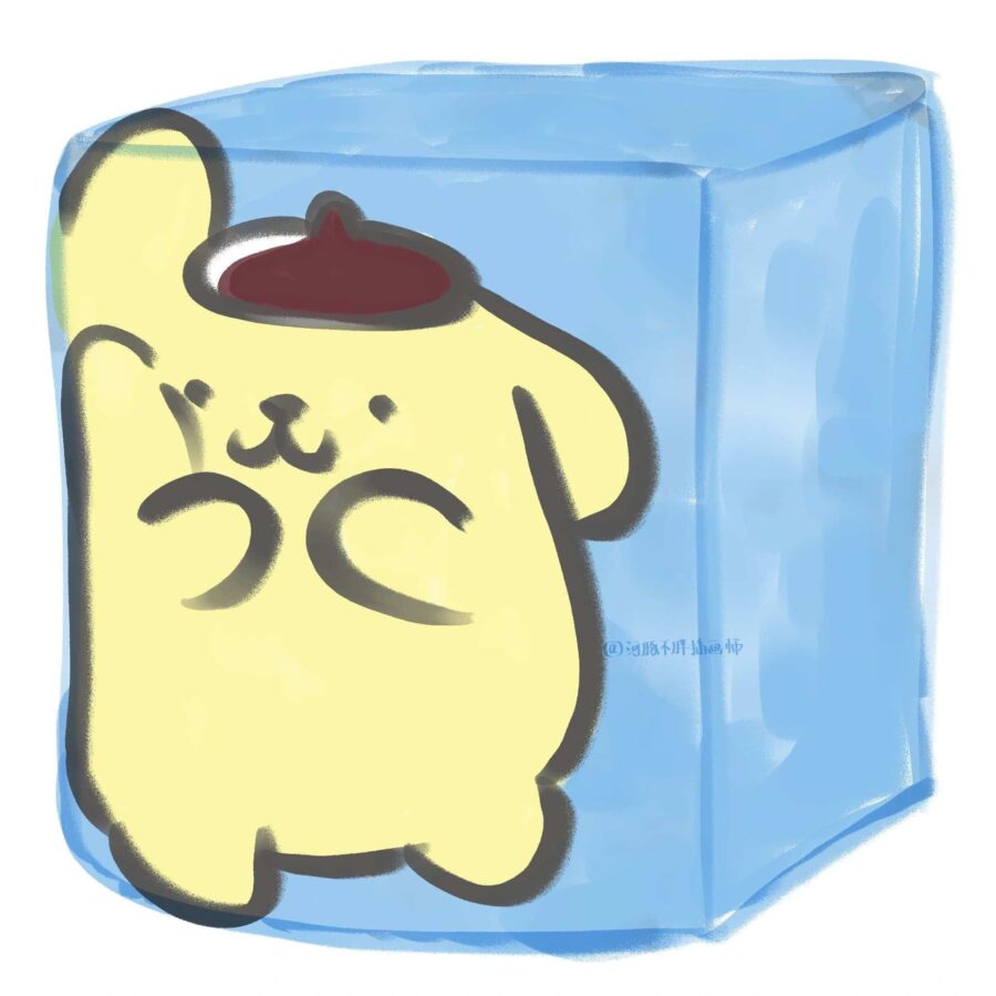 夏日三丽鸥插画版微信头像 三丽鸥成员冰块冰激凌可爱造型头像_1