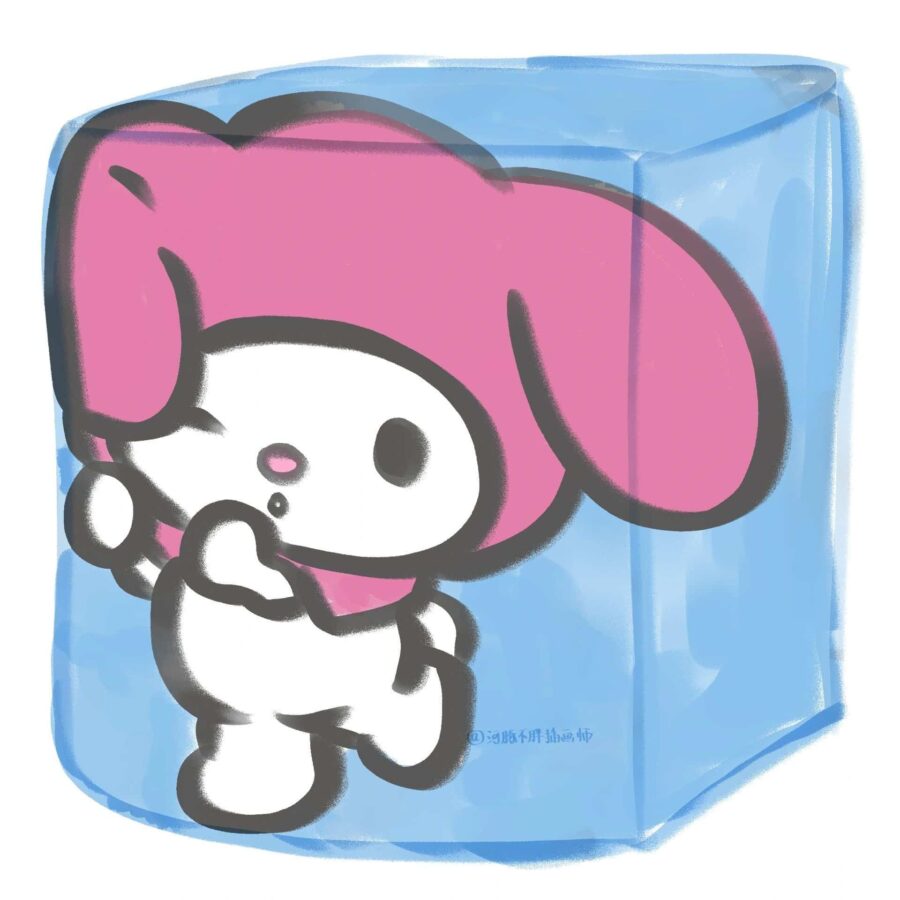夏日三丽鸥插画版微信头像 三丽鸥成员冰块冰激凌可爱造型头像_4