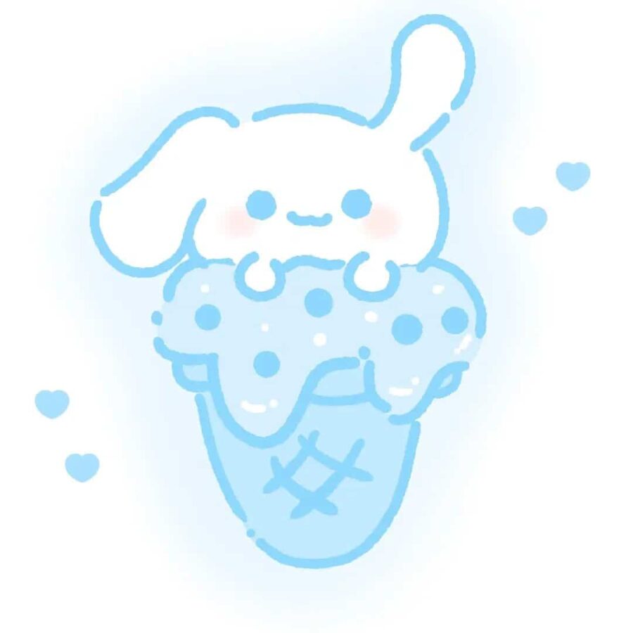 夏日三丽鸥插画版微信头像 三丽鸥成员冰块冰激凌可爱造型头像_24