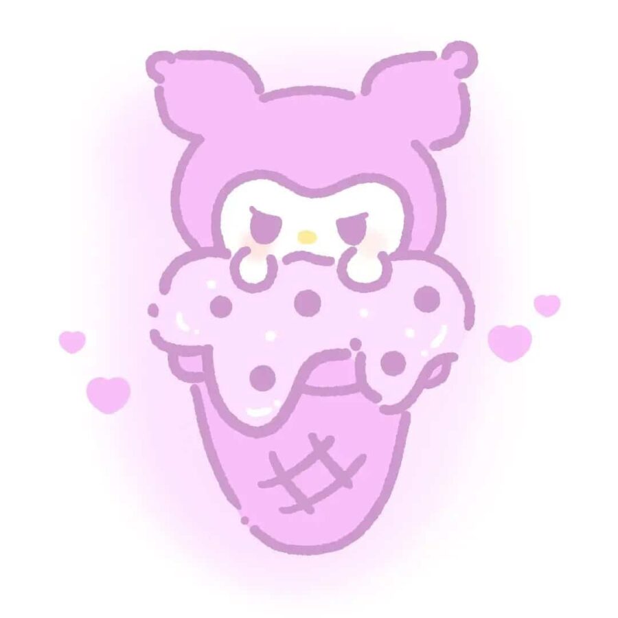 夏日三丽鸥插画版微信头像 三丽鸥成员冰块冰激凌可爱造型头像_23
