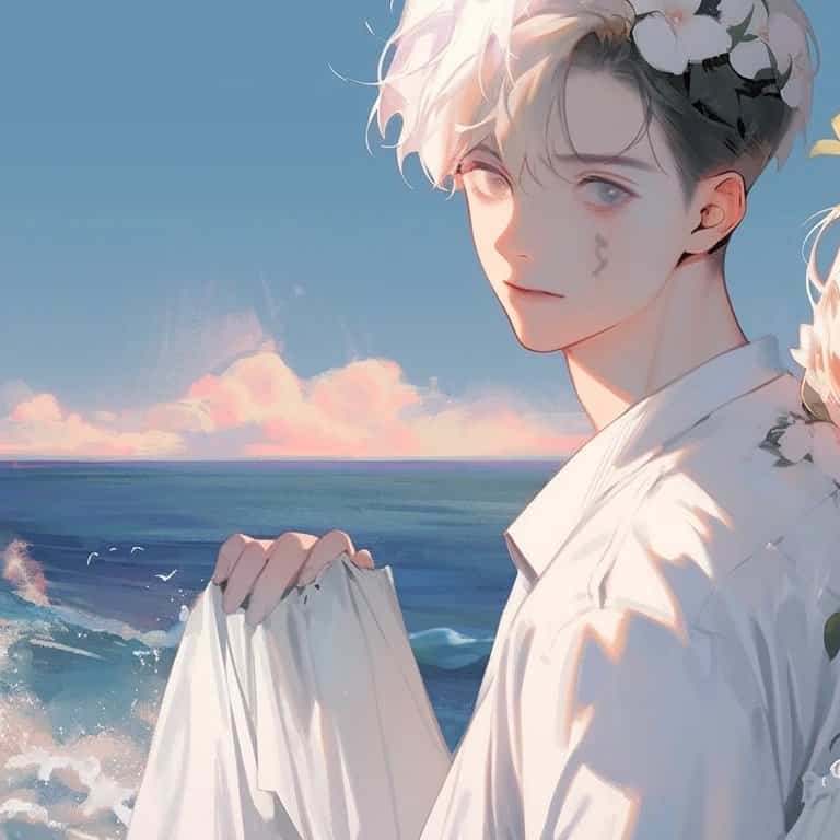超甜动漫男孩女孩情侣头像 AI绘画一人一半高质量旧漫情头_23