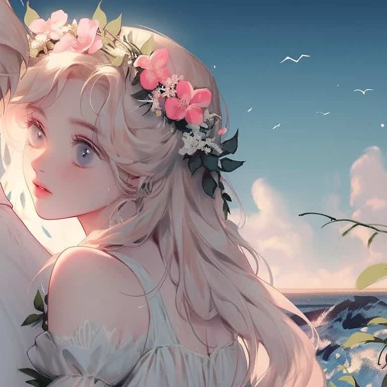 超甜动漫男孩女孩情侣头像 AI绘画一人一半高质量旧漫情头_26