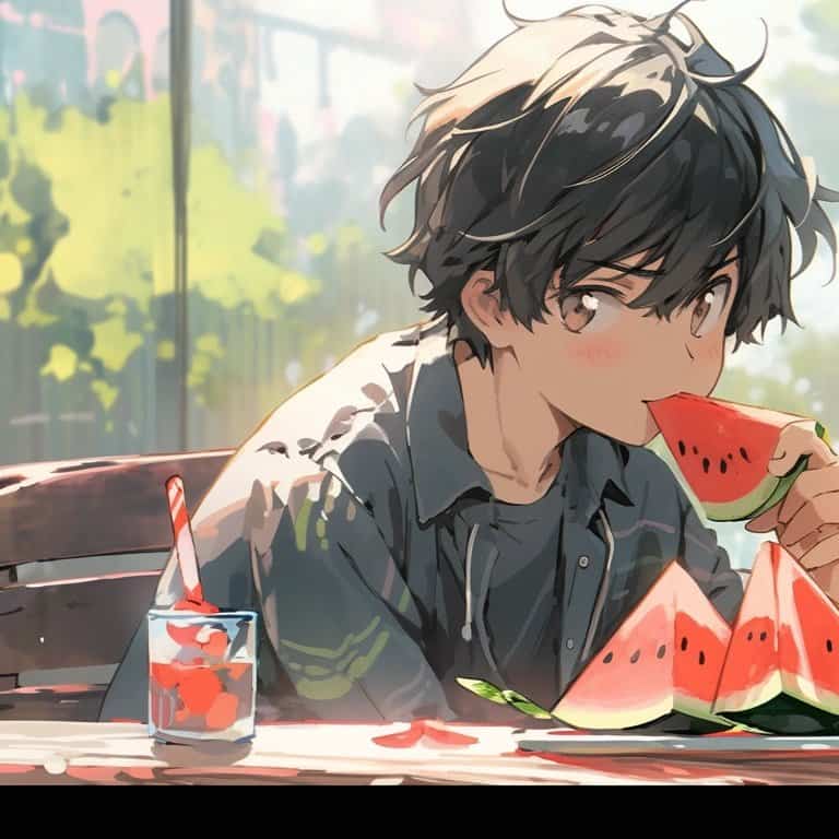 超甜动漫男孩女孩情侣头像 AI绘画一人一半高质量旧漫情头_15