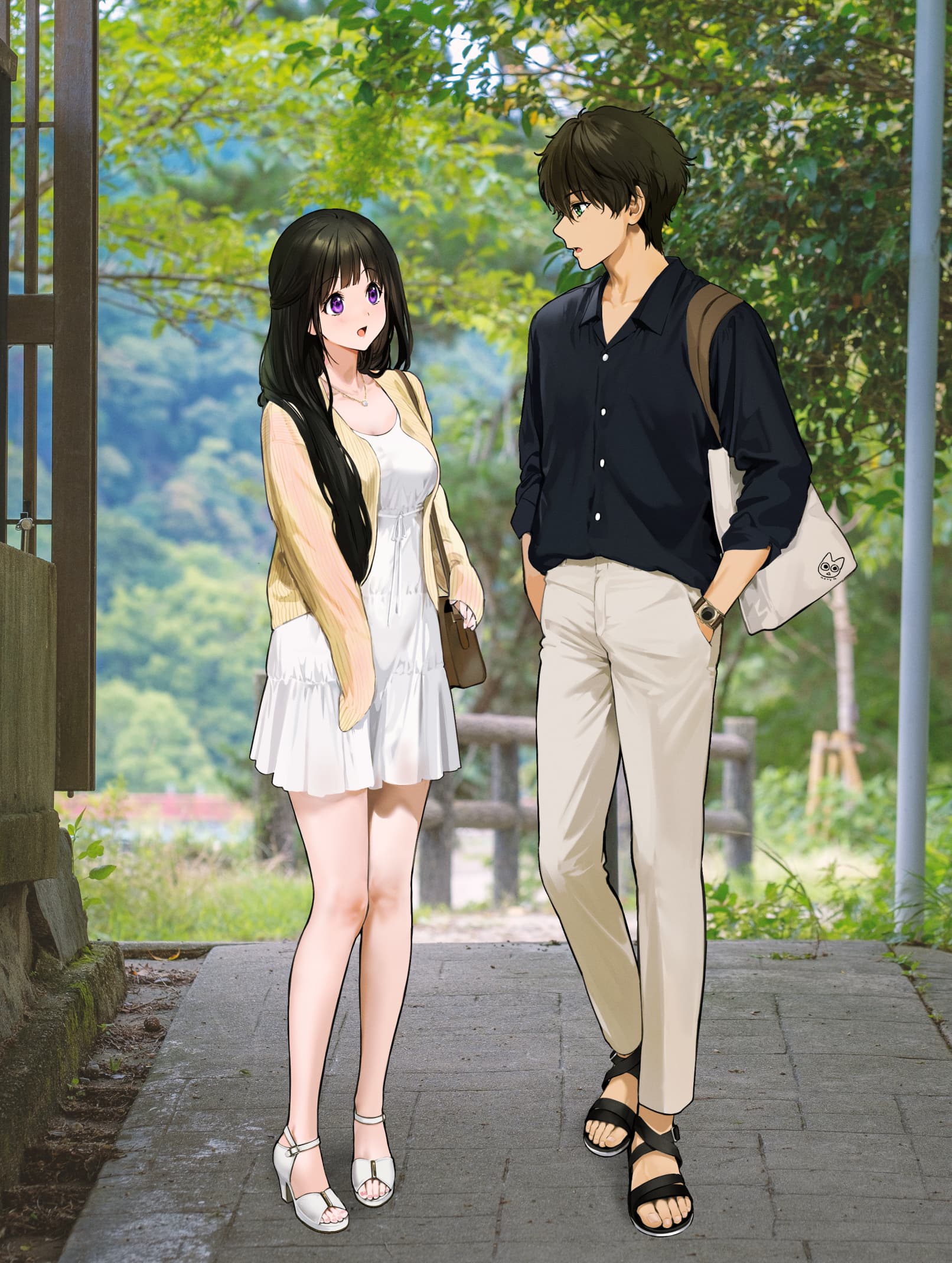 《冰菓》折木奉太郎和千反田爱瑠在一起甜美恋爱二次元图片_7