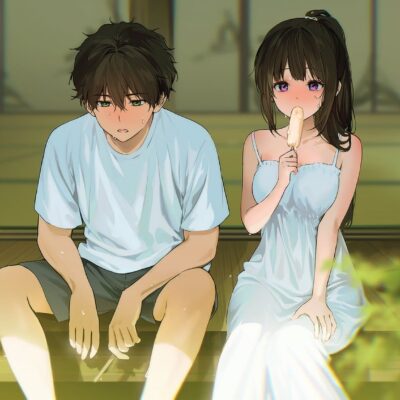 《冰菓》折木奉太郎和千反田爱瑠在一起甜美恋爱二次元图片