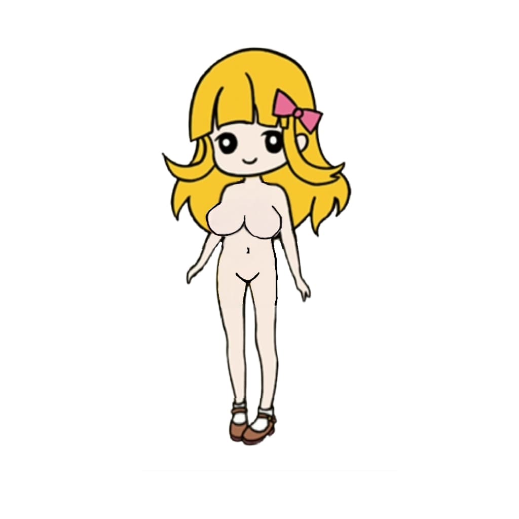 二次元人物去掉所有服装后的样子图片_2