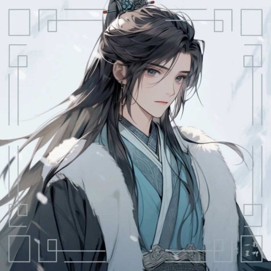 长相思邓为涂山璟九尾狐狸AI古风漫画头像 纯爱狐狸微信头像_2