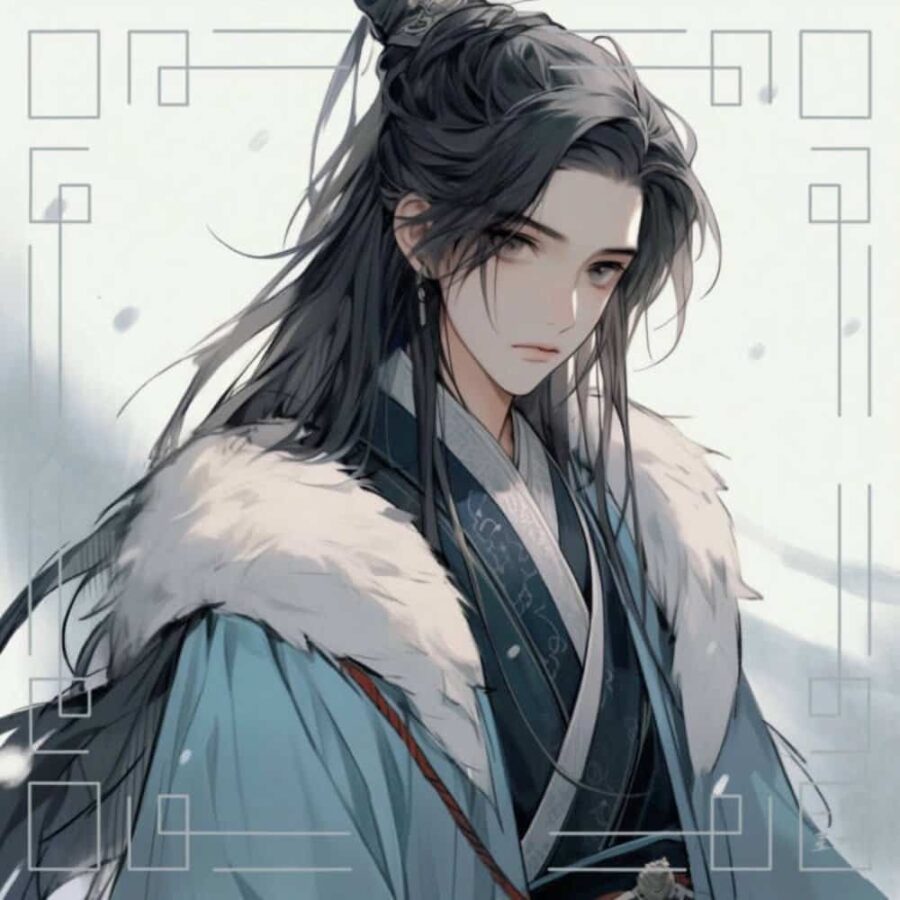 长相思邓为涂山璟九尾狐狸AI古风漫画头像 纯爱狐狸微信头像_3