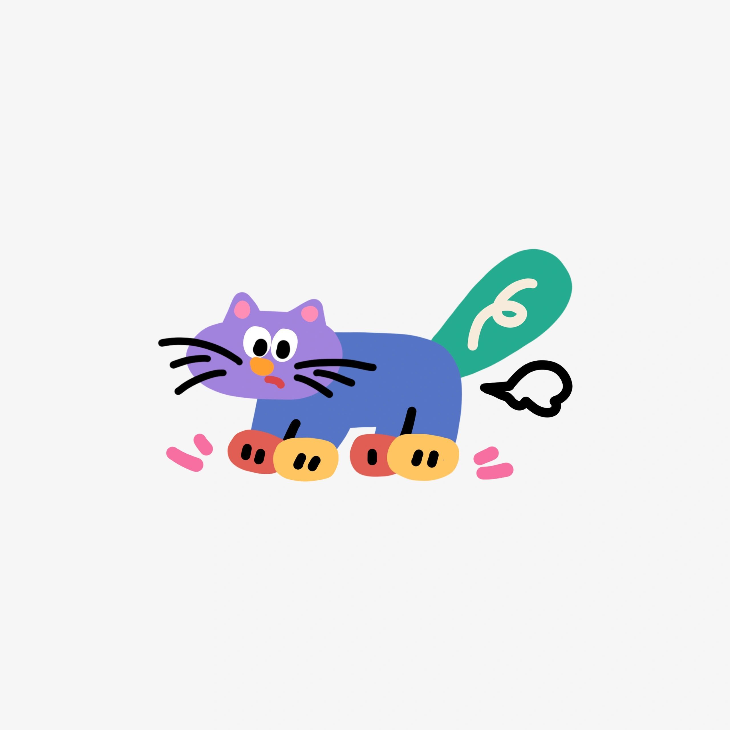 卡通Q版萌图猫, 小众不易撞的头像猫咪搞怪_9