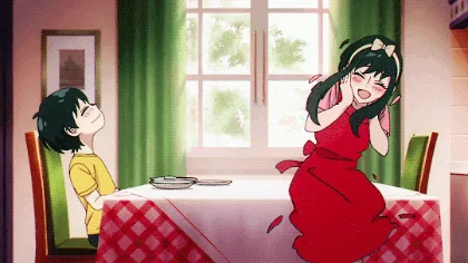 《间谍过家家》约尔尤里扇嘴巴gif，姐姐打弟弟动态图_1