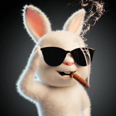 奋斗兔戴眼镜墨镜搞怪个性头像_4