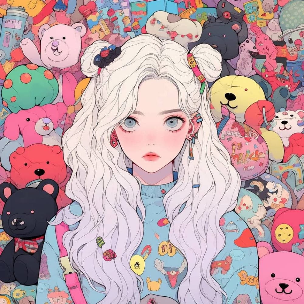 微信好看的图片头像女多巴胺图片_5