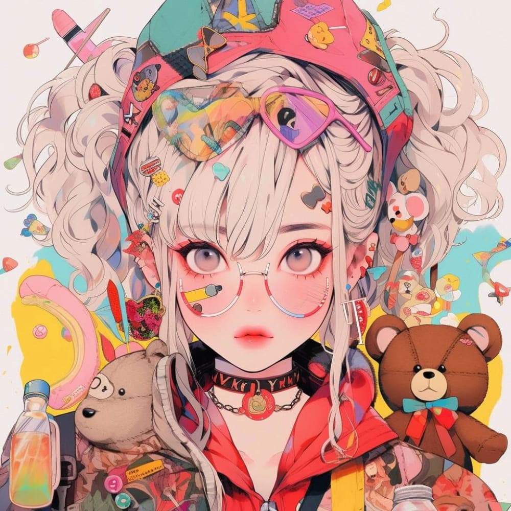 微信好看的图片头像女多巴胺图片_6