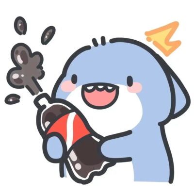 很火的小鲨鱼头像，可爱头像小鲨鱼高清无水印