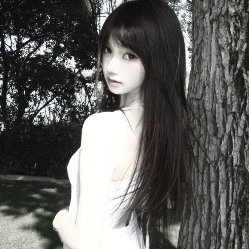冷冰冰系列头像,冷色调冷美人女生头像_16