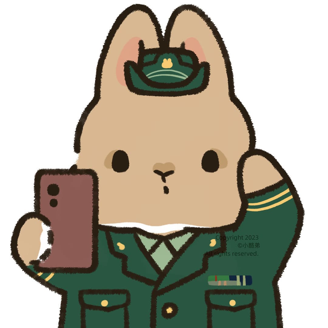 卡通小兔子拿手机自拍头像图片_4
