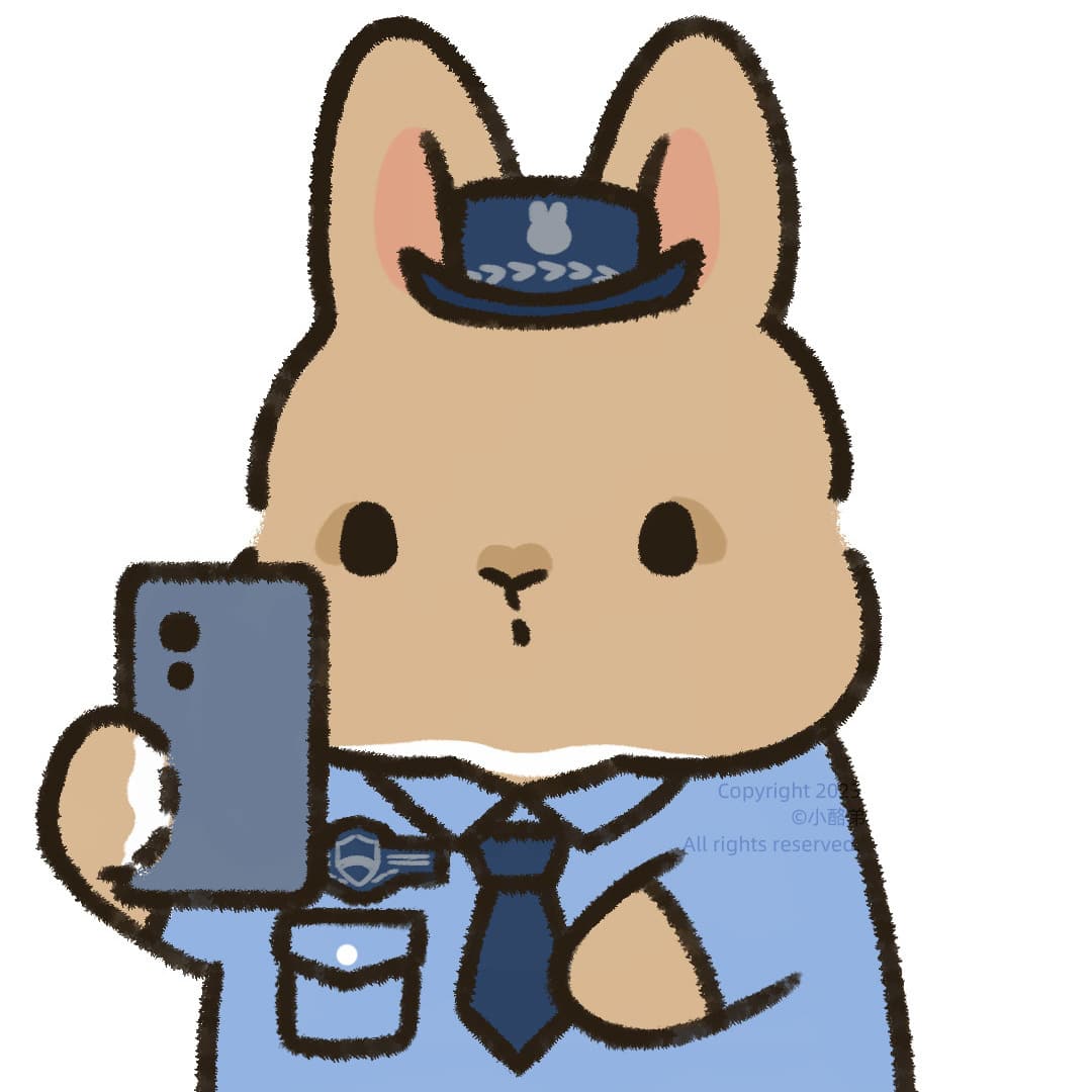 卡通小兔子拿手机自拍头像图片_6
