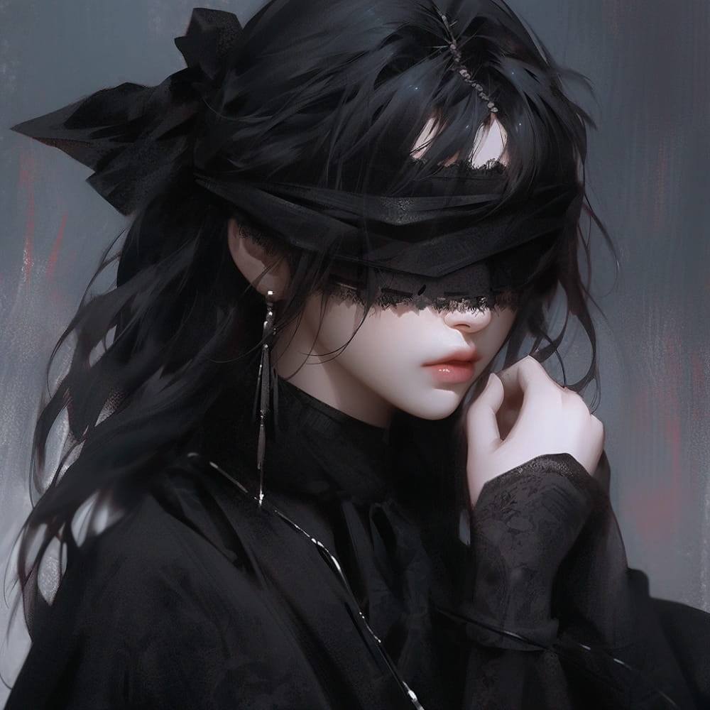 魔尊图片霸气头像女动漫 暗黑女头_1