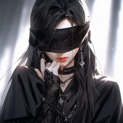 魔尊图片霸气头像女动漫 暗黑女头