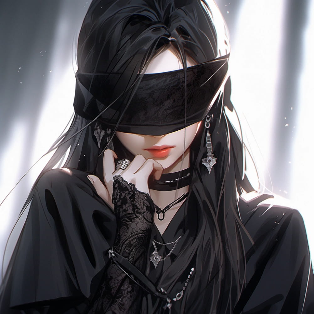 魔尊图片霸气头像女动漫 暗黑女头_3