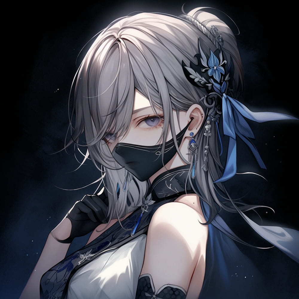 魔尊图片霸气头像女动漫 暗黑女头_13
