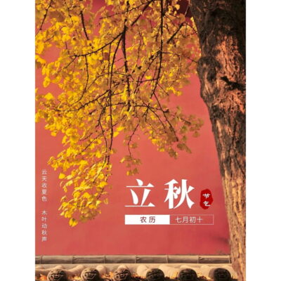 立秋朋友圈文案配图，很惊艳的立秋文案图片