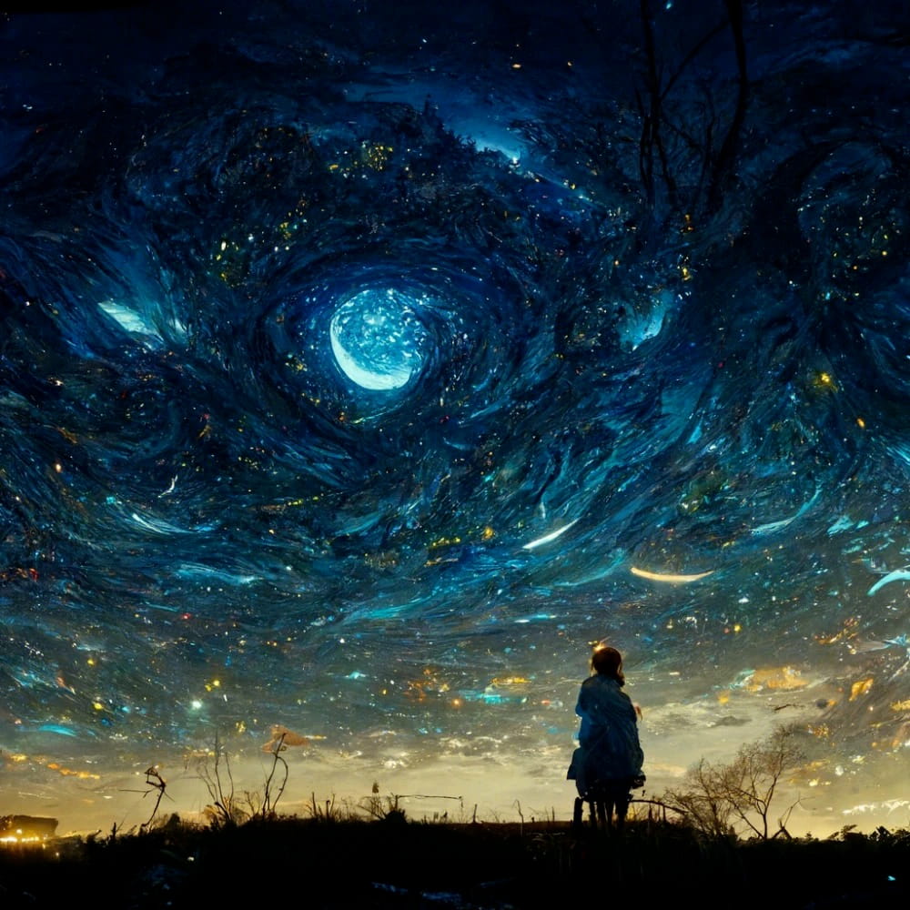 适合冷月星空的头像,冷月星空微信头像图片_9