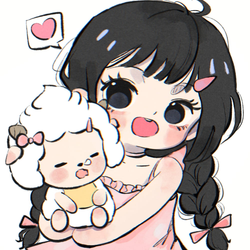 女孩子抱着懒羊羊的闺蜜头像，和懒羊羊抱抱贴贴_13
