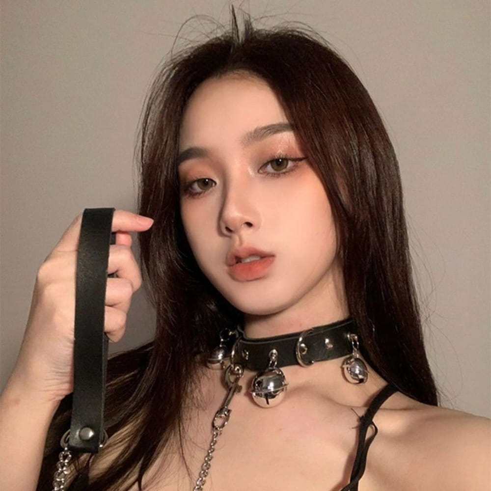 女戴狗链子的情头图片,比较污的情头_7