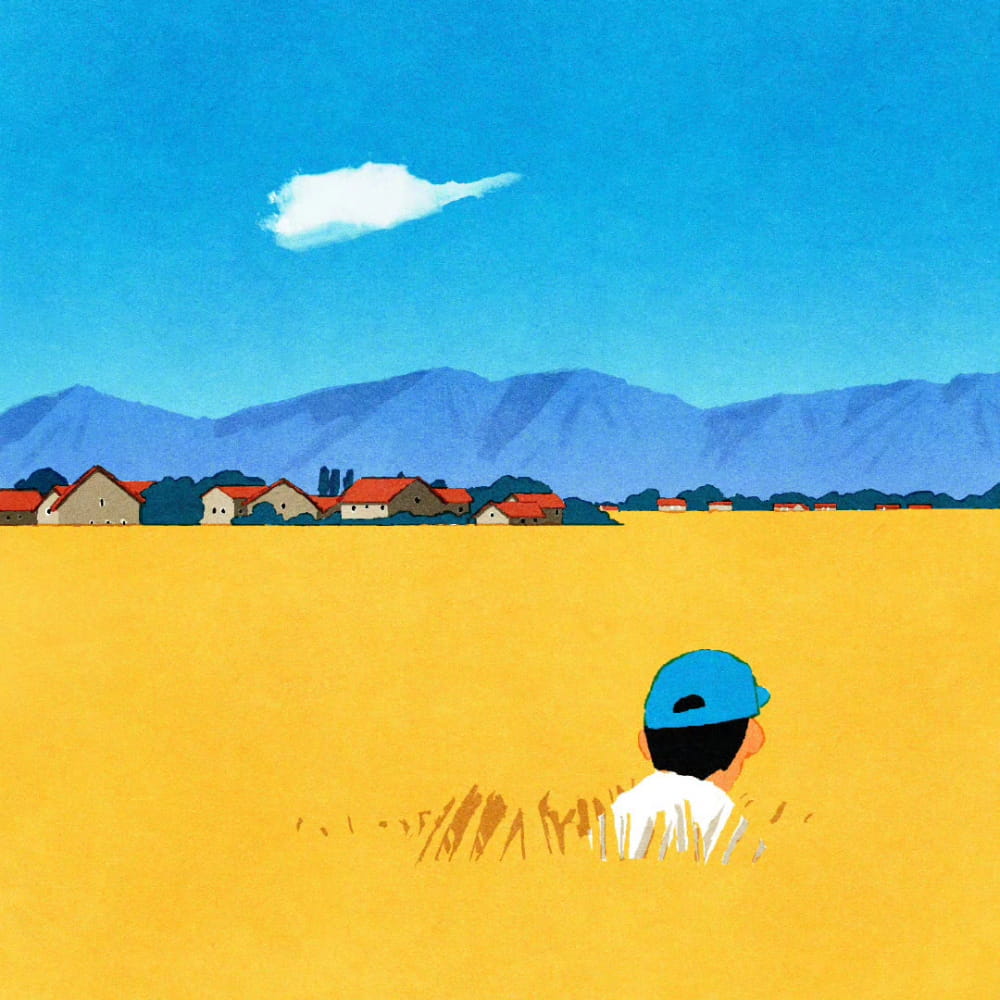治愈系头像天花板，北海日本画家Kento Iida 治愈系插画_8