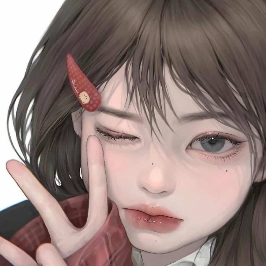 高冷辣妹御姐风大眼睛女孩漫画头像 女生动漫冷酷霸气图片_5