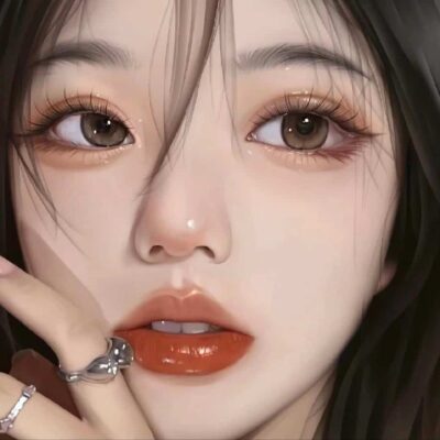 高冷辣妹御姐风大眼睛女孩漫画头像 女生动漫冷酷霸气图片