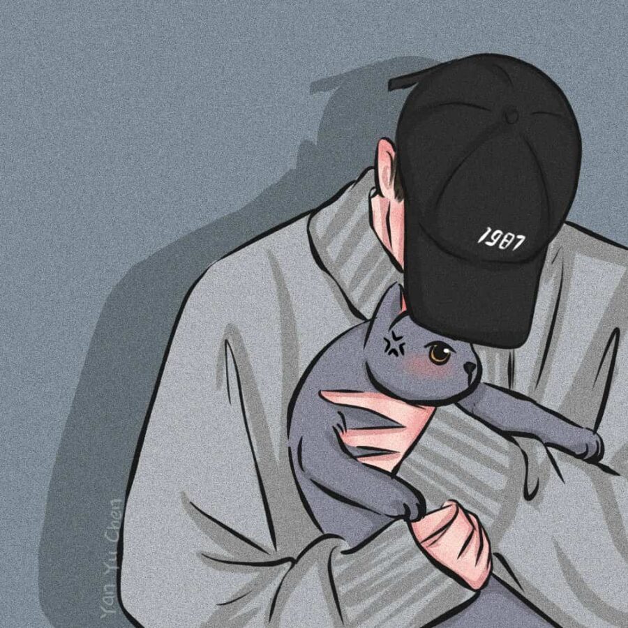 小众不易撞手绘插画版气质男生头像 女孩喜欢的男孩子头像_4