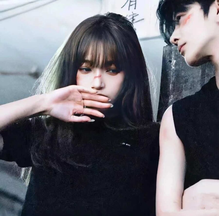 看了会脸红的情头！超甜伪禁欲系男女情侣头像_13