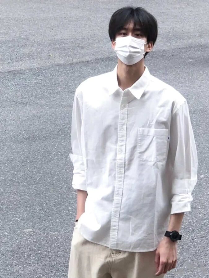 白色衬衫禁欲系男生清爽微信头像 少年感男头_12