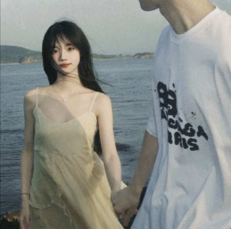 超甜的氛围感真人情侣头像 好看又明显的真实照片高质量情头_2