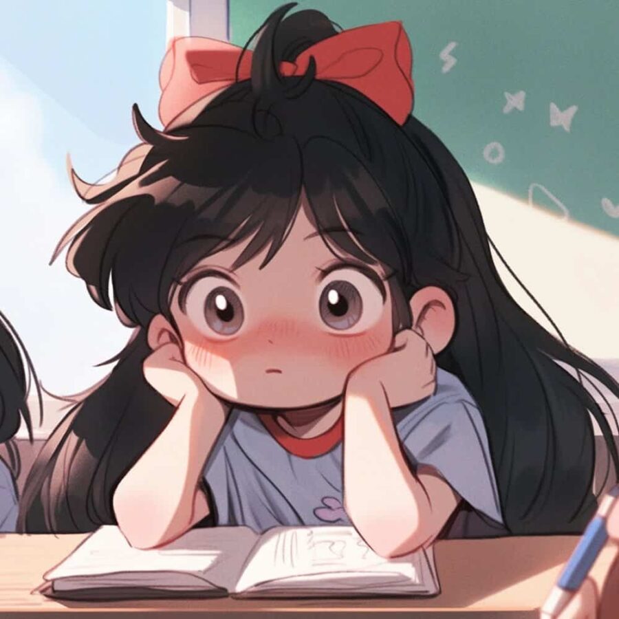 我爱学习学习使我快乐动漫闺蜜头像 美少女战士小仙女AI绘画Q版头像图_13
