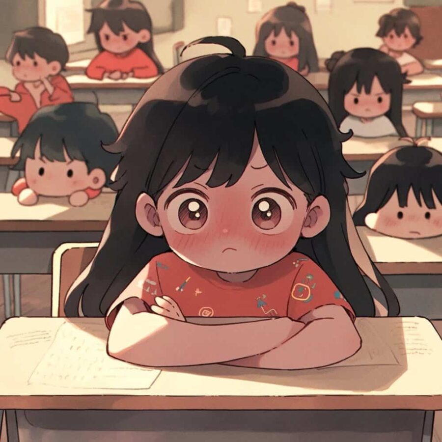 我爱学习学习使我快乐动漫闺蜜头像 美少女战士小仙女AI绘画Q版头像图_16
