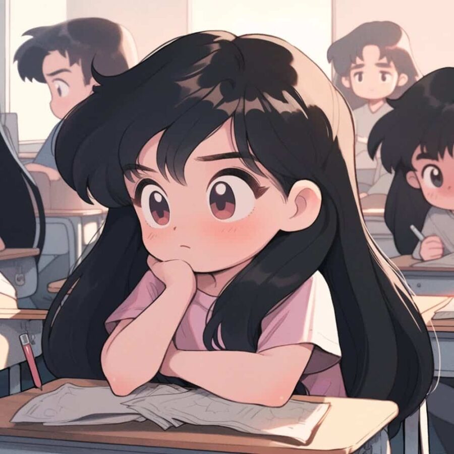 我爱学习学习使我快乐动漫闺蜜头像 美少女战士小仙女AI绘画Q版头像图_18