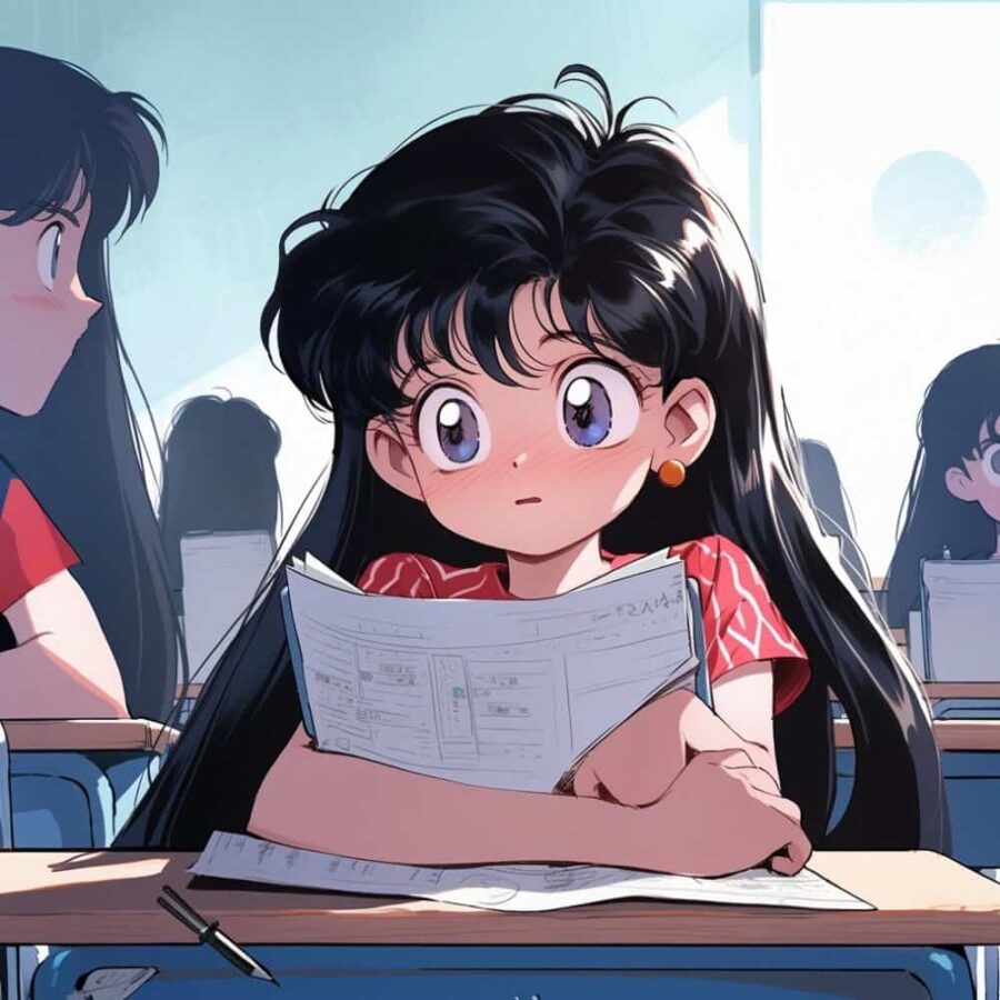 我爱学习学习使我快乐动漫闺蜜头像 美少女战士小仙女AI绘画Q版头像图_21