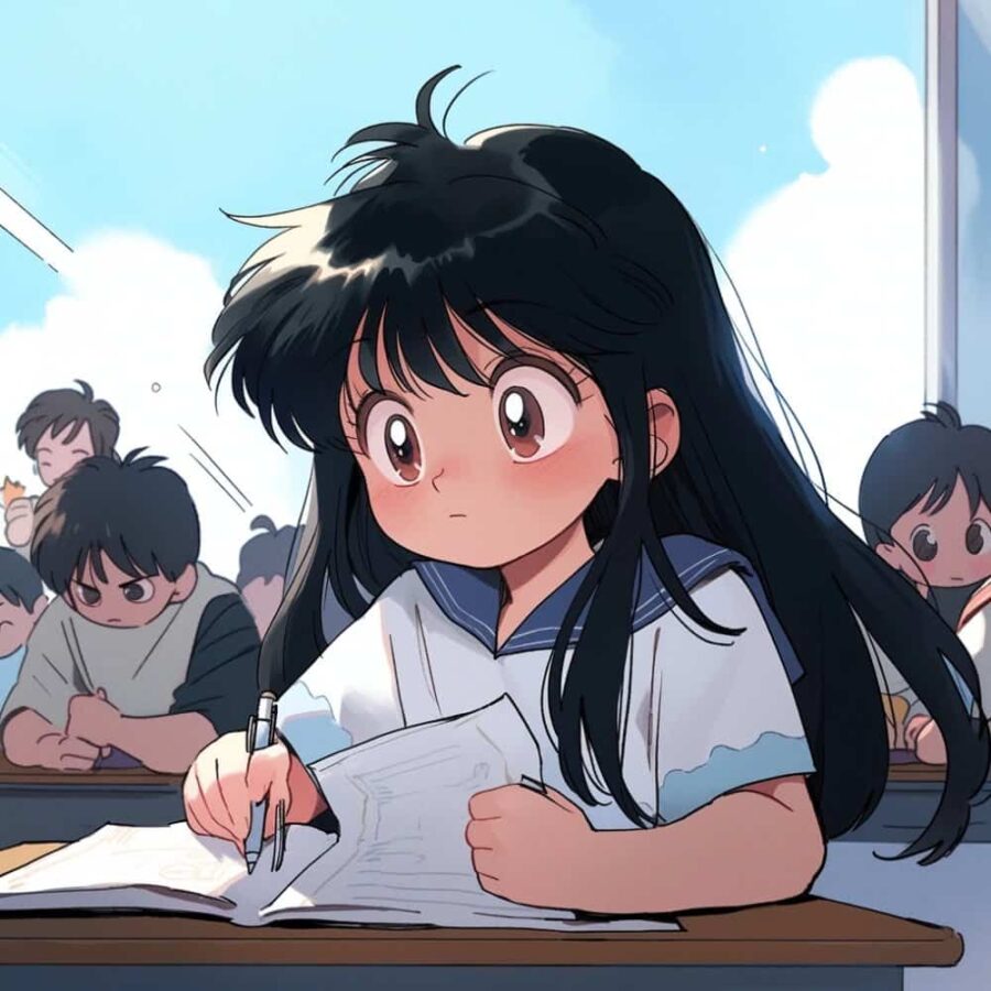 我爱学习学习使我快乐动漫闺蜜头像 美少女战士小仙女AI绘画Q版头像图_23
