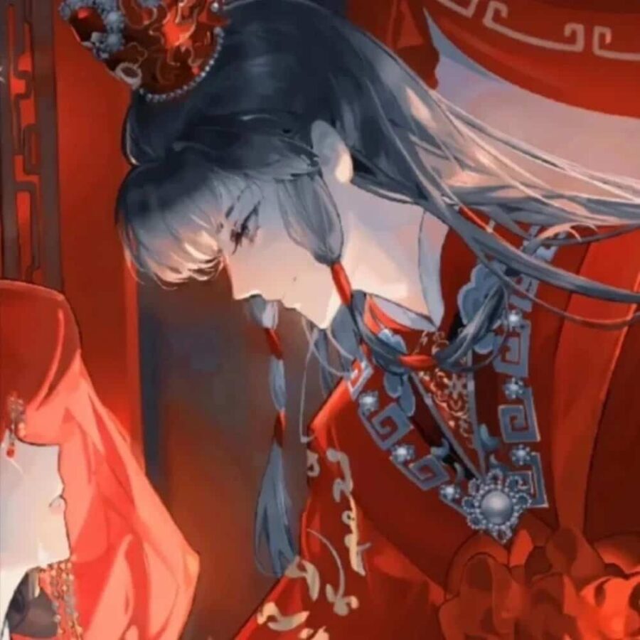 超好看的动漫古风禁欲情侣头像 有一点污的漫画情侣头像_12