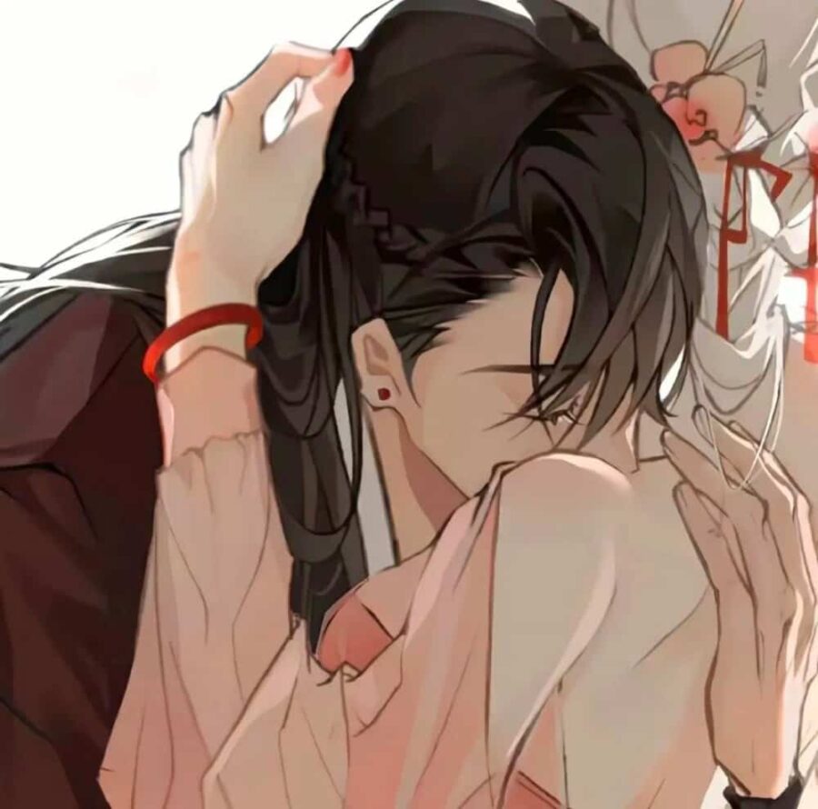 超好看的动漫古风禁欲情侣头像 有一点污的漫画情侣头像_13