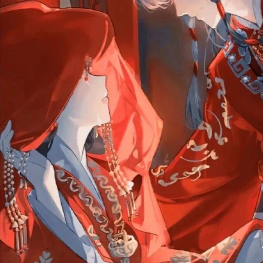 超好看的动漫古风禁欲情侣头像 有一点污的漫画情侣头像_11