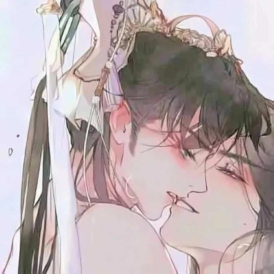超好看的动漫古风禁欲情侣头像 有一点污的漫画情侣头像_9