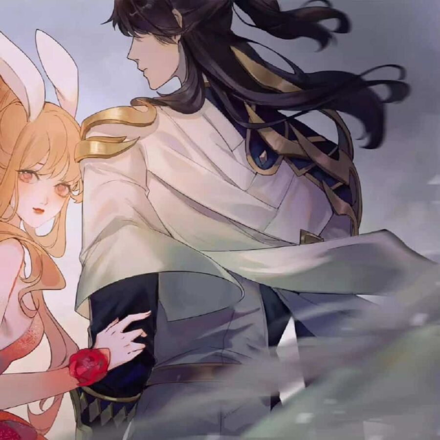 王者荣耀李信阿离CP情侣头像 漫画禁欲李信公孙离一左一右情头_24